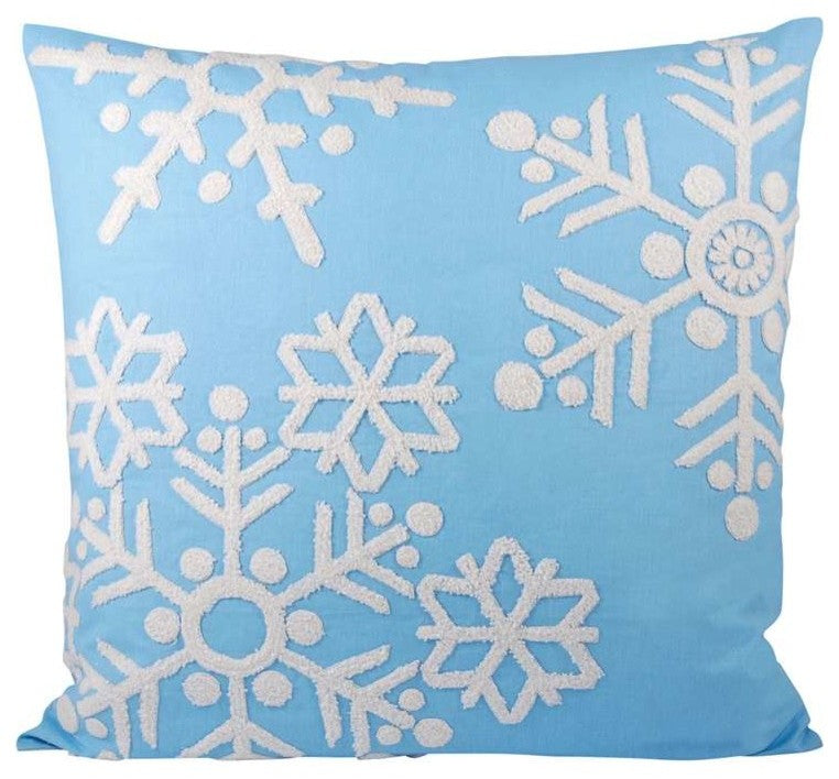 Pomeroy Malibu Snow Pillow 20x20" Frosted Capri