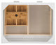 Addison 30" Freestanding Countertop Unit, Glossy White