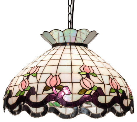 Meyda Lighting 46579 20" Wide Roseborder Pendant