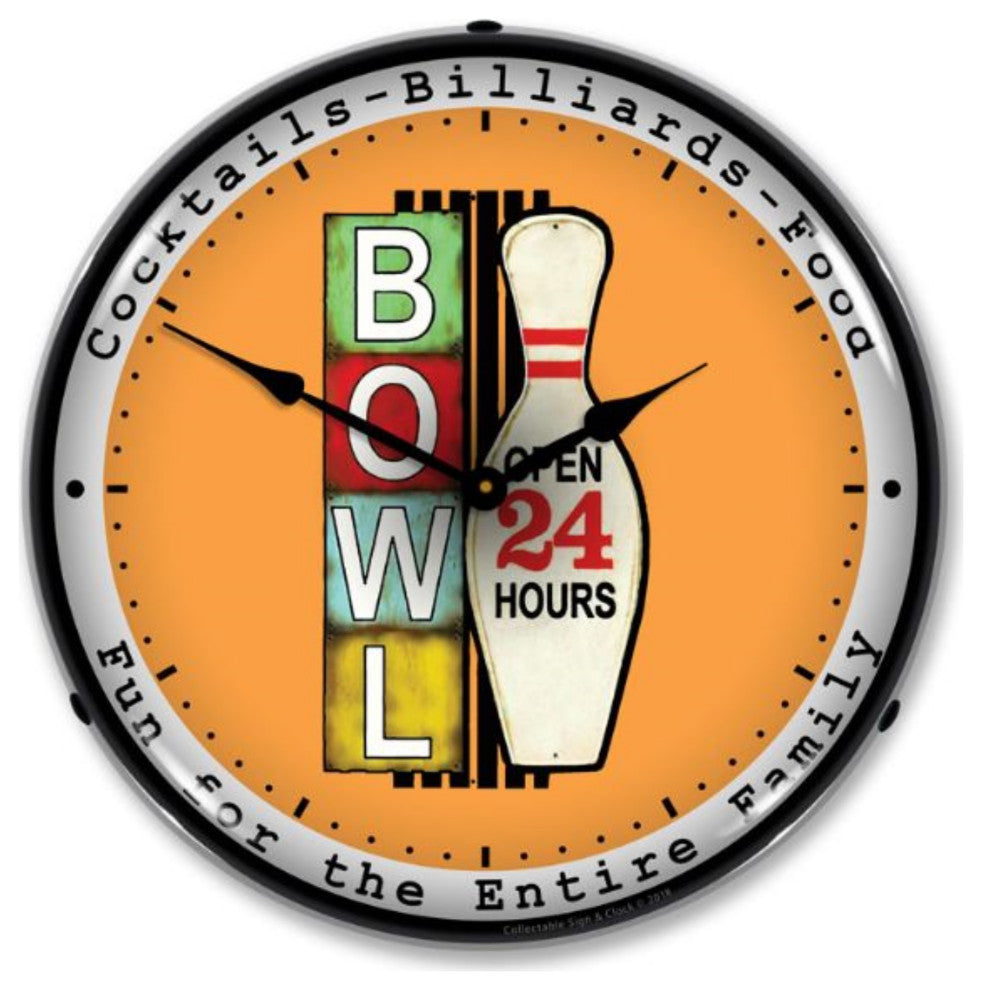 1811870 Bowling 24 Hours Clock