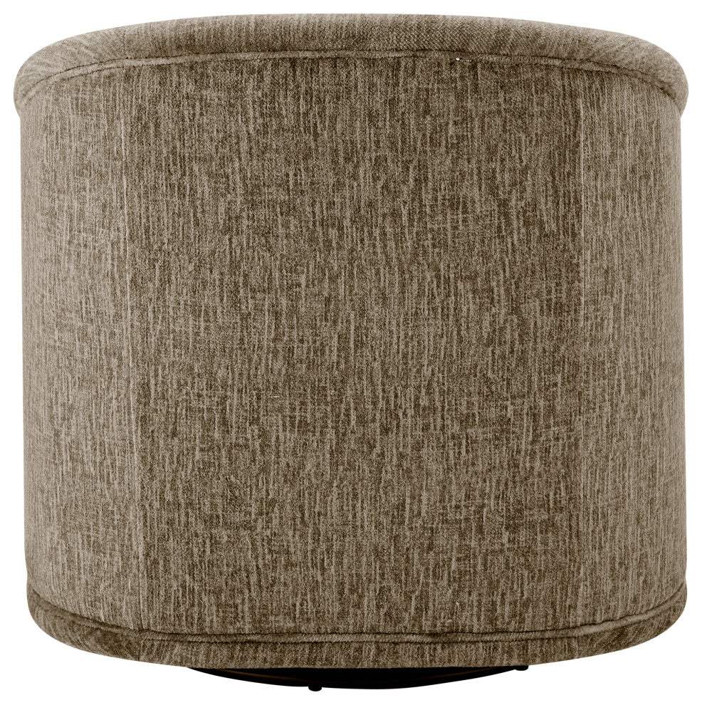 Margareth Fabric Swivel Accent Arm Chair, Pasadena Taupe