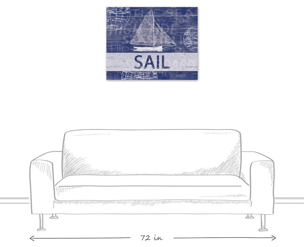 Sail Boal 24x30 Canvas Wall Art