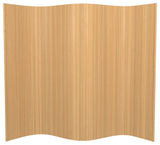 6' Tall Bamboo Wave Screen, Honey