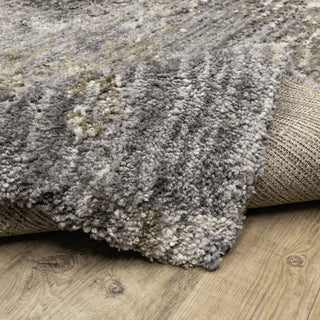 Ashton Abstract Shag Area Rug, 3.10X5.5