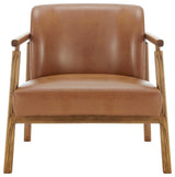 Reiner Accent Arm Chair, Borneo Chocolate, Pu