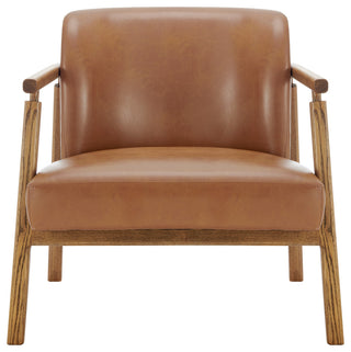 Reiner Accent Arm Chair, Borneo Chocolate, Pu