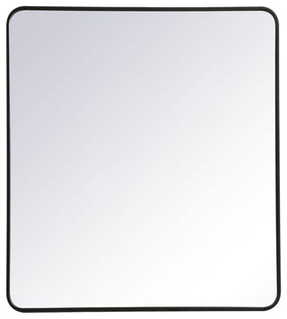 Elegant Lighting MR803640 Evermore 36" W x 40" H Rectangular - Black