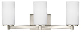 Generation Lighting Lighting 3-Light Wall/Bath, Brushed Nickel