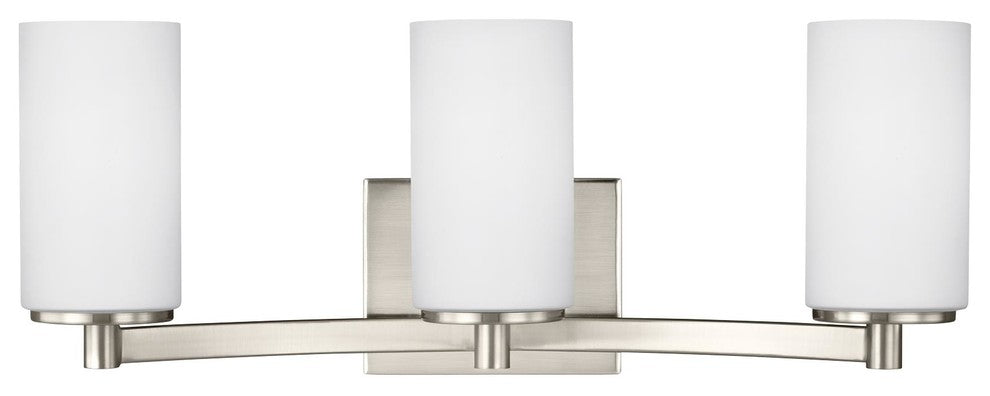 Generation Lighting Lighting 3-Light Wall/Bath, Brushed Nickel