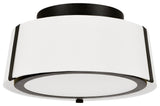 Crystorama FUL-903-BK Fulton 2-Light Matte Black Ceiling Mount