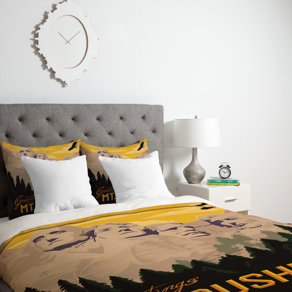 Deny Designs Anderson Design Group Mt Rushmore Duvet Cover - Lightweight