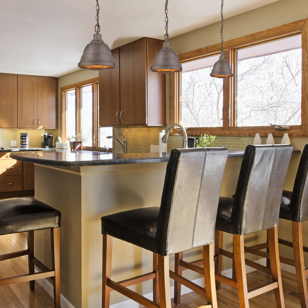 Golden Lighting Bartlett Mini Pendant, Copper Patina