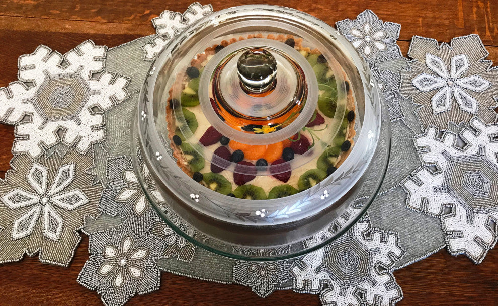 Pewter Vine Cake Dome
