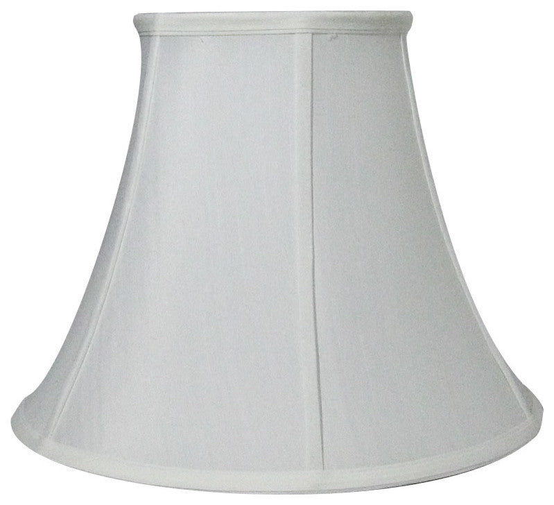 White Bell Shantung Lampshade 9"x18"x13.5