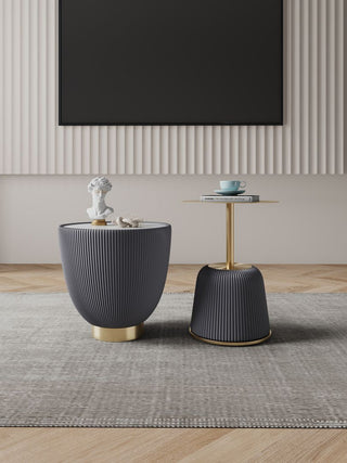 Manhattan Comfort 2-Piece Anderson End Table 1.0 and End Table 2.0