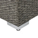 GDF Studio Pueblo Outdoor 7 Seat Wicker V Shaped Sectional Sofa, Cushions