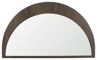 Celeste Dark Brown Wood Small Mirror