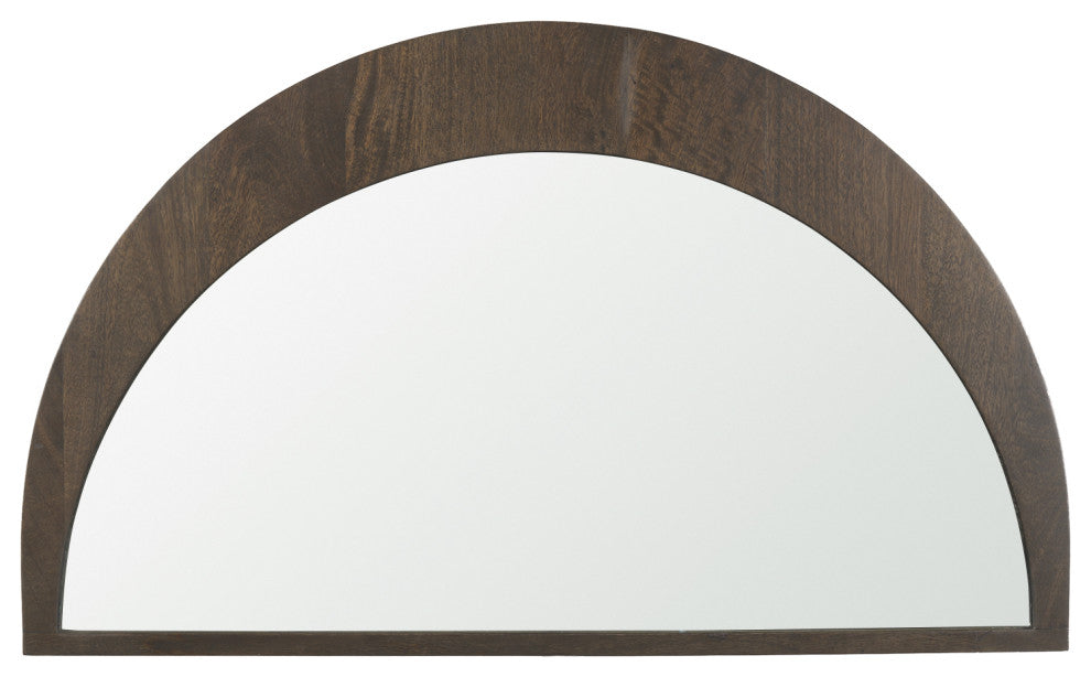 Celeste Dark Brown Wood Small Mirror
