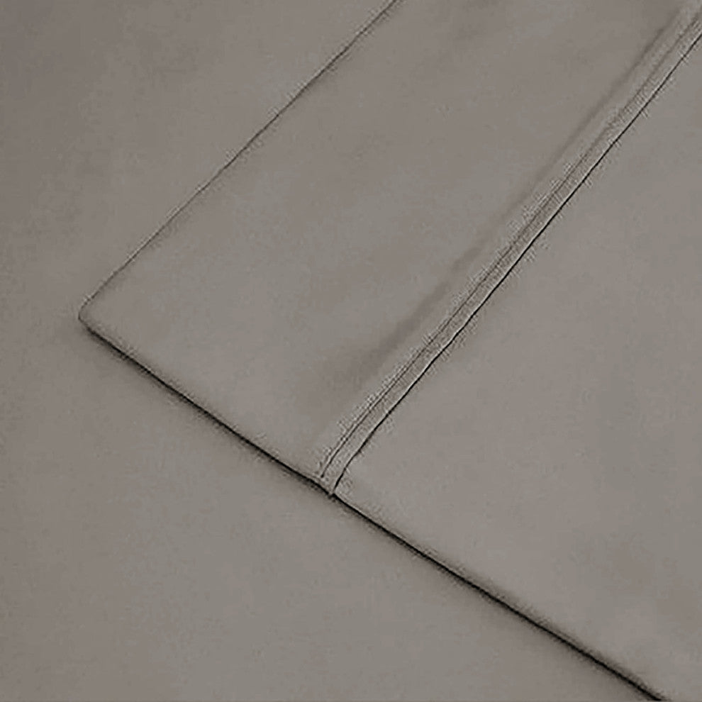 Linum Home Textiles 100% Cotton 400 TC Solid Sateen Sheet Set