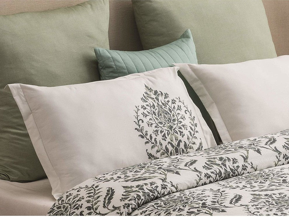 Trellis Reversible Organic Cotton Sham, Set of 2