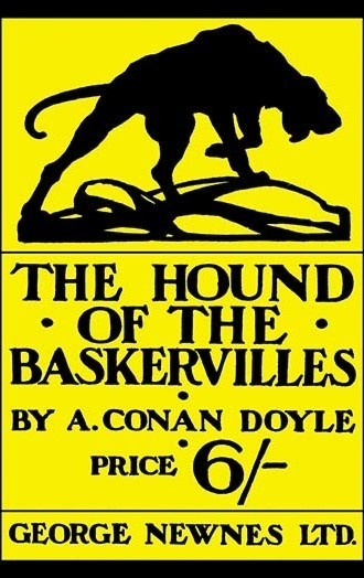 The Hound of the Baskervilles #4 (Book Cover)- Gallery Wrapped Canvas Art