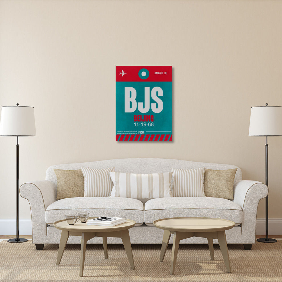 "BJS Beijing Luggage Tag 1" Fine Art Print