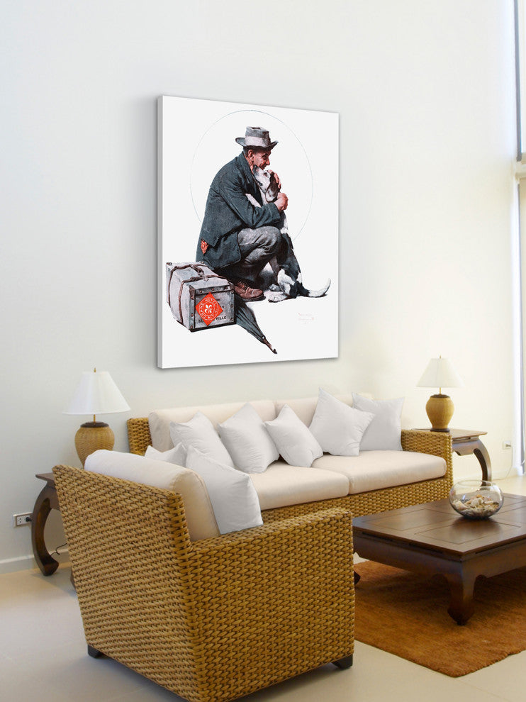 "Pals" Painting Print on Canvas by Norman Rockwell