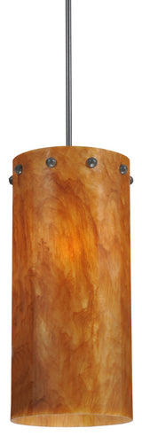 7.5W Cilindro Amber Swirl Pendant
