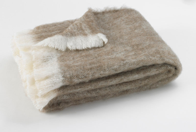 Alpaca Throws, Driftwood Brown