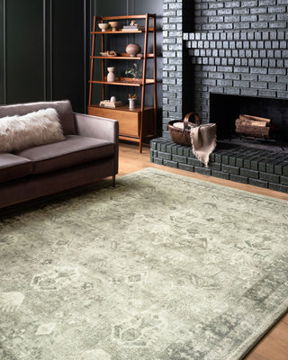 Loloi II Rosette Grey/Ivory Plush Area Rug, 2'-2" X 5'