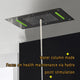 Led Rainfall Shower System With Hand Shower, Brushed Gold