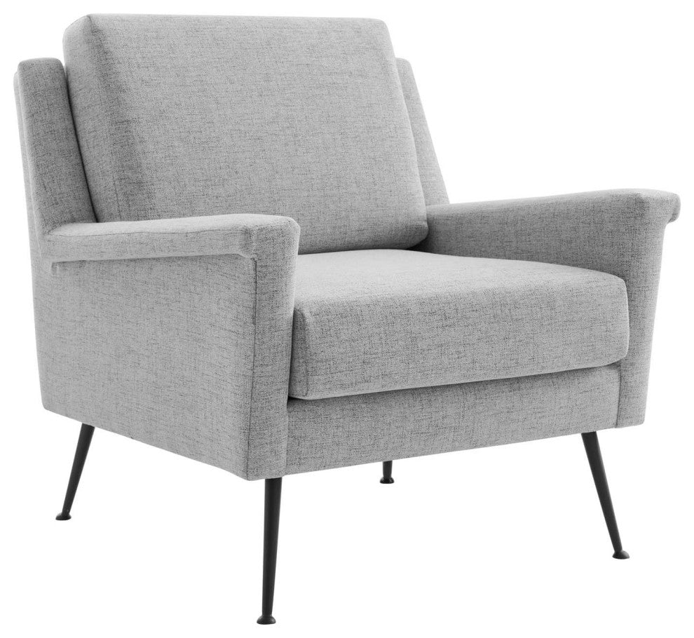 Chesapeake Fabric Armchair-Black Gray