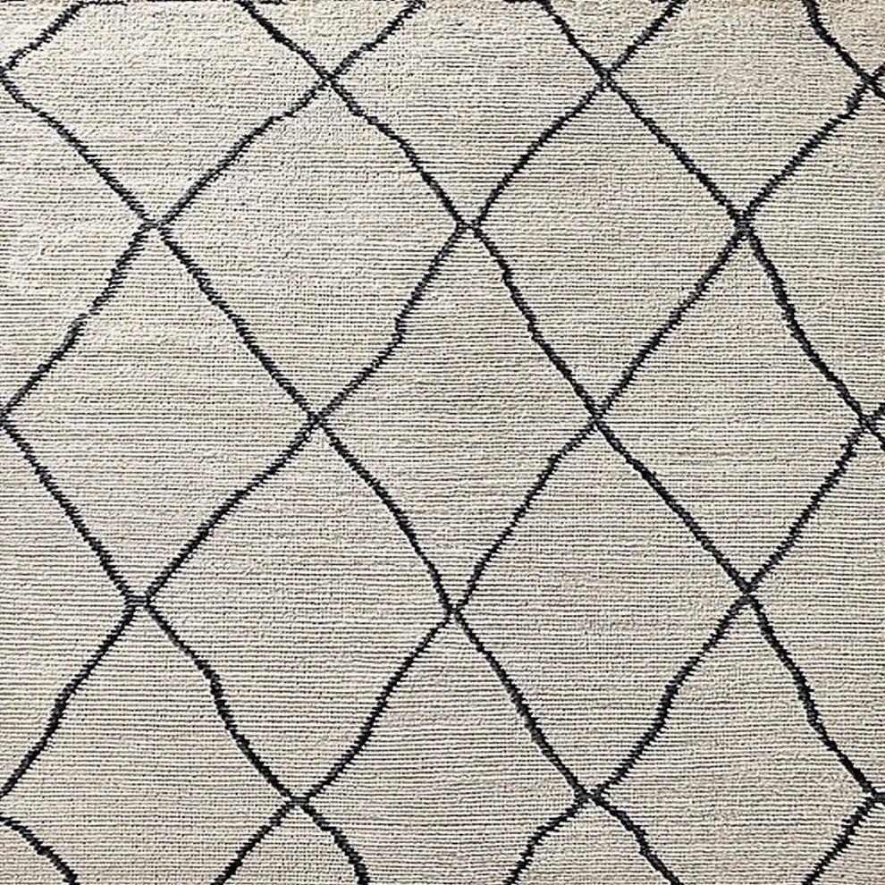 Ahgly Company Indoor Square Mid-Century Modern Area Rugs, 7' Square