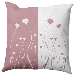 Growing Love Decorative Throw Pillow, Romantic Purple, 20"x20"