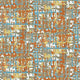 Textured Wallpaper, Graphical Wall Pattern, Blue Gray Orange Yellow, 1 Roll
