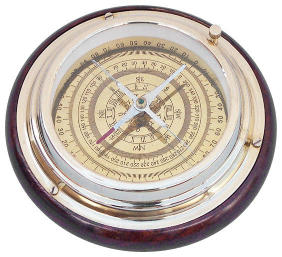 Directional Desktop Compass, Brass, 6"