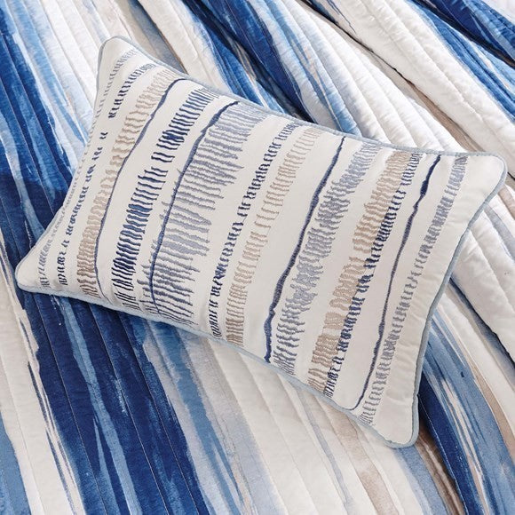 Madison Park Printed Quilted 6-Piece Coverlet Set, Full/Queen