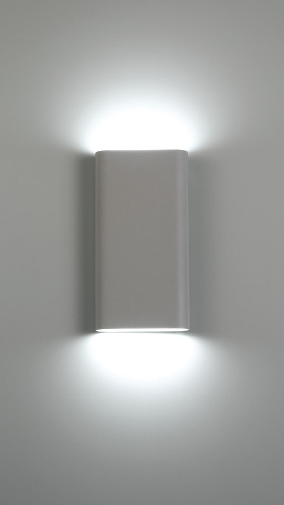 Lux 120-277v Dimmable Bi-Directional LED Wall Sconce, Satin Finish