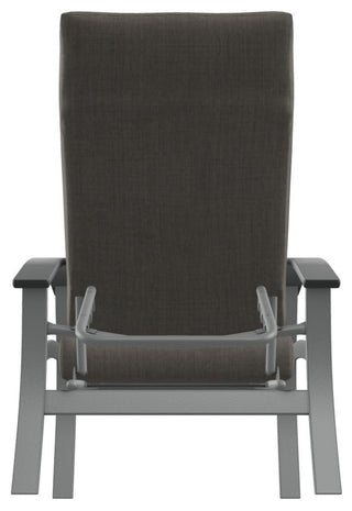 Belle Isle Cushion Outdoor Adjustable Back Chair, Cast Silver/Graphite