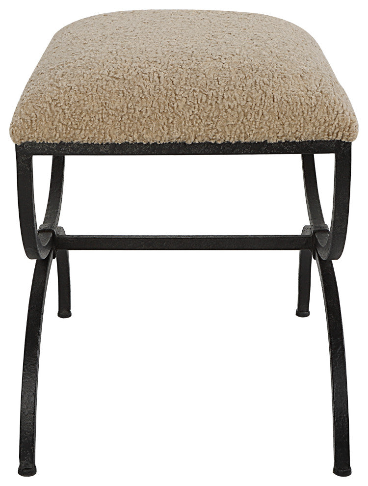 Uttermost 23699 Hacienda Plush Latte Small Bench