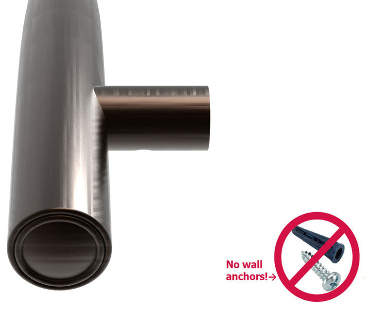 TileWare Victoria Series Radius Grab Bar 24" Traditional, Oil Rubbed Bronze