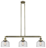 Innovations Lighting 213-Ab-S-G74-Led 3 Light Dimmable Led Island Light