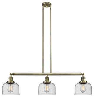 Innovations Lighting 213-Ab-S-G74-Led 3 Light Dimmable Led Island Light