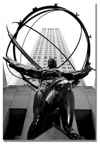 'Atlas, BW' Canvas Art by CATeyes