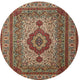Ahgly Company Indoor Round Traditional Area Rugs, 3' Round