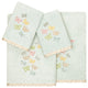Linum Home Textiles 100% Turkish Cotton MARIPOSA 4PC Embellished Towel Set