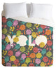 Deny Designs Bianca Green Yolo Duvet Cover - Lightweight
