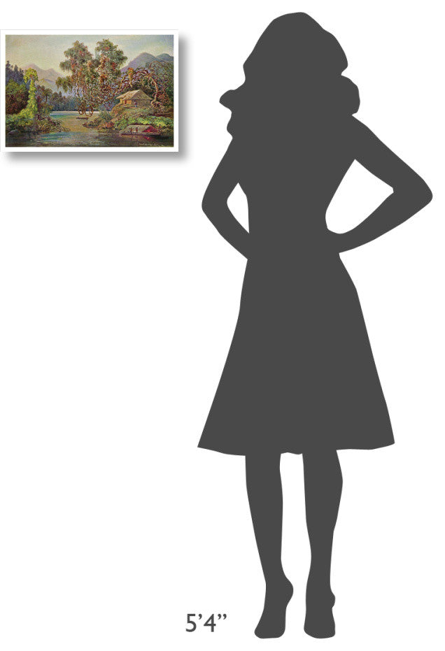 "Aralien mit Lianen am Schwarzen Flusse (Ceylon)" Print, 20"x14"