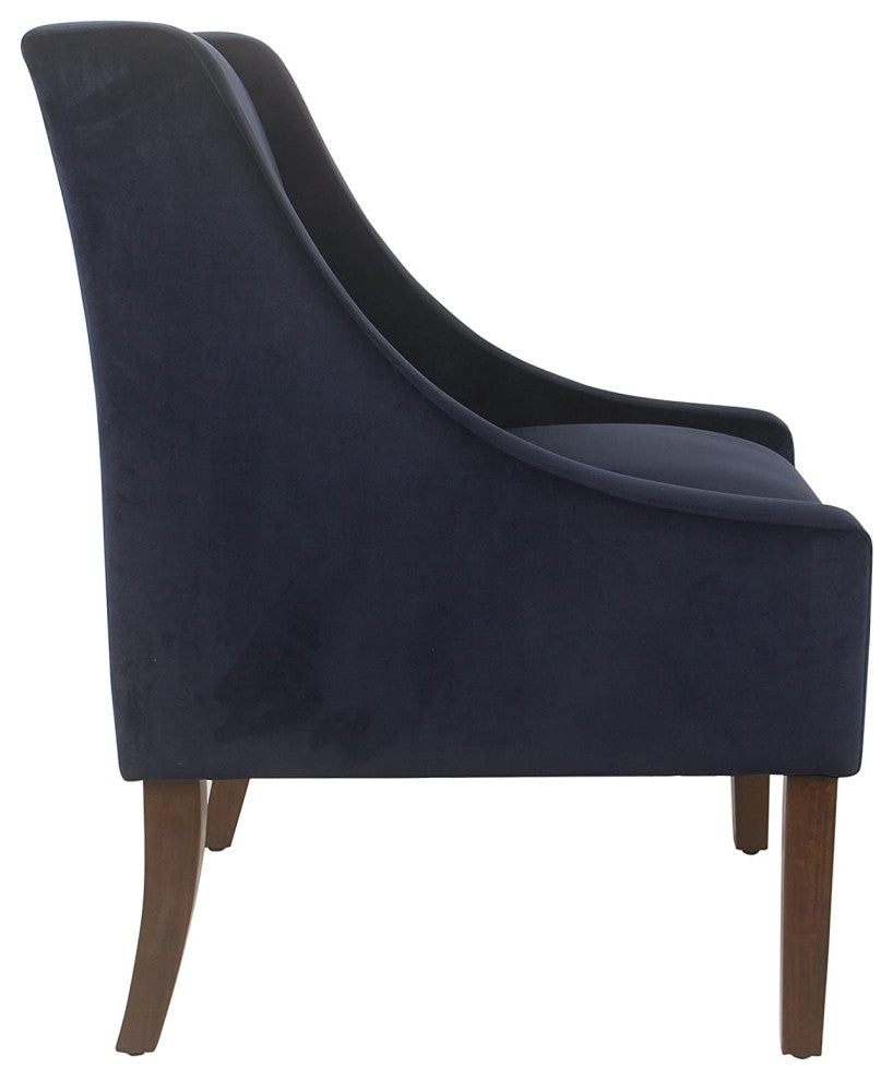 Modern Arm Accent Chair, Navy