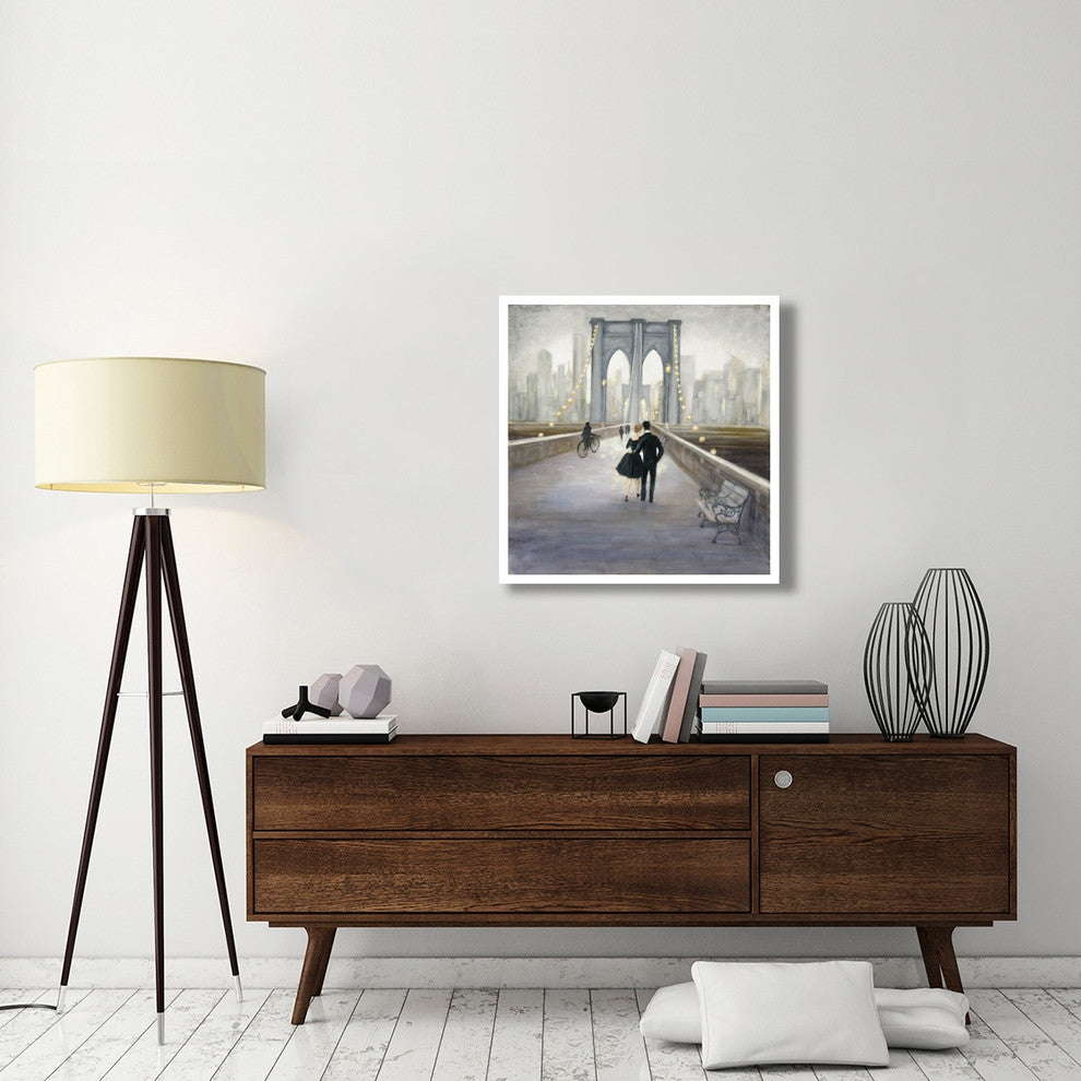 "Bridge to NY v.2" Digital Paper Print by Julia Purinton, 32"x32"
